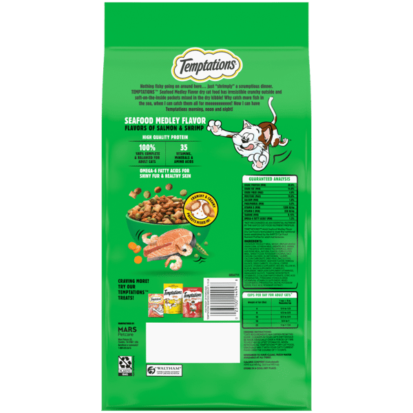 Temptations Seafood Medley Dry Cat Food Dry Cat Food Premium - detail view