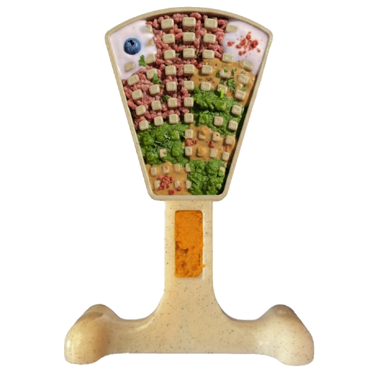 Dog Treats Waffle Tower Nylon Chew Enrichment Toy 2-in-1 for - main product image for dog treats