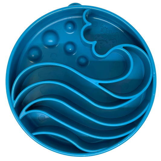 Wave Ebowl Deep Slow Feeder Dog Bowl For Enrichment Made - main product image
