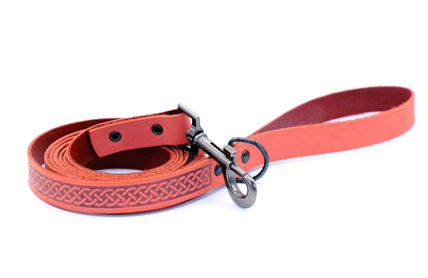 Dog Collar Celtic Sport Leather Collar and Leash Set Essenti - size and texture image for dog collar