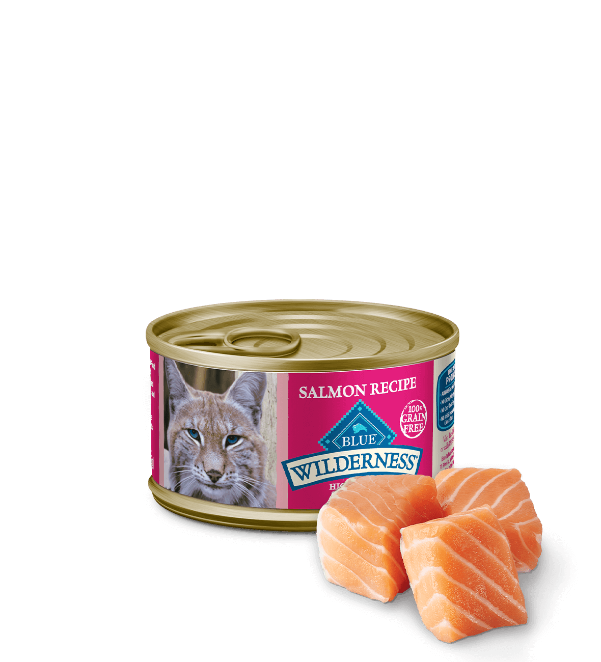 Blue Buffalo Adult Wilderness Salmon Entree Wet Cat Can 3Oz - main product image