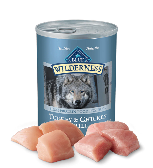 Blue Buffalo Wilderness Turkey Chicken Grill Wet Dog Cans 12 - main product image