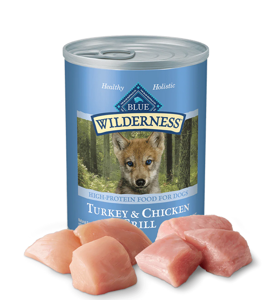 Blue Buffalo Wilderness Puppy Turkey Chicken Grill Wet Dog - main product image
