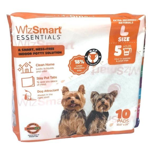 WizSmart Essentials Large Dog Training Pads for Puppies - main product image