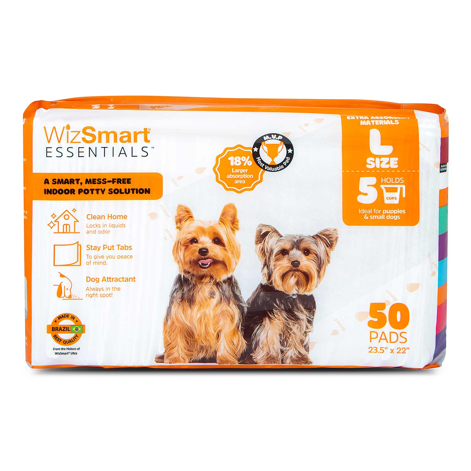 WizSmart Essentials Large Dog Training Pads for Puppies - gallery image 10