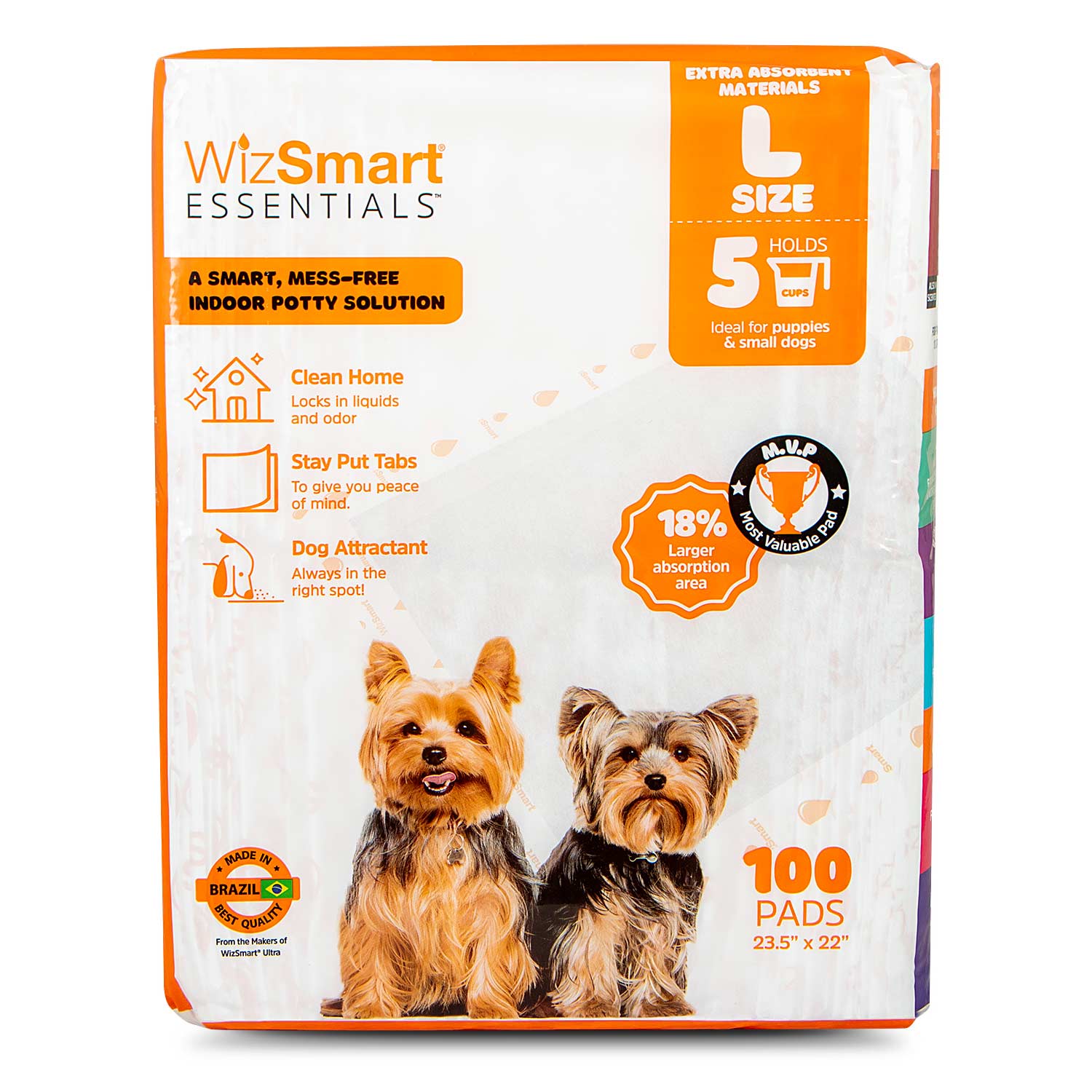 WizSmart Essentials Large Dog Training Pads for Puppies - gallery image 15