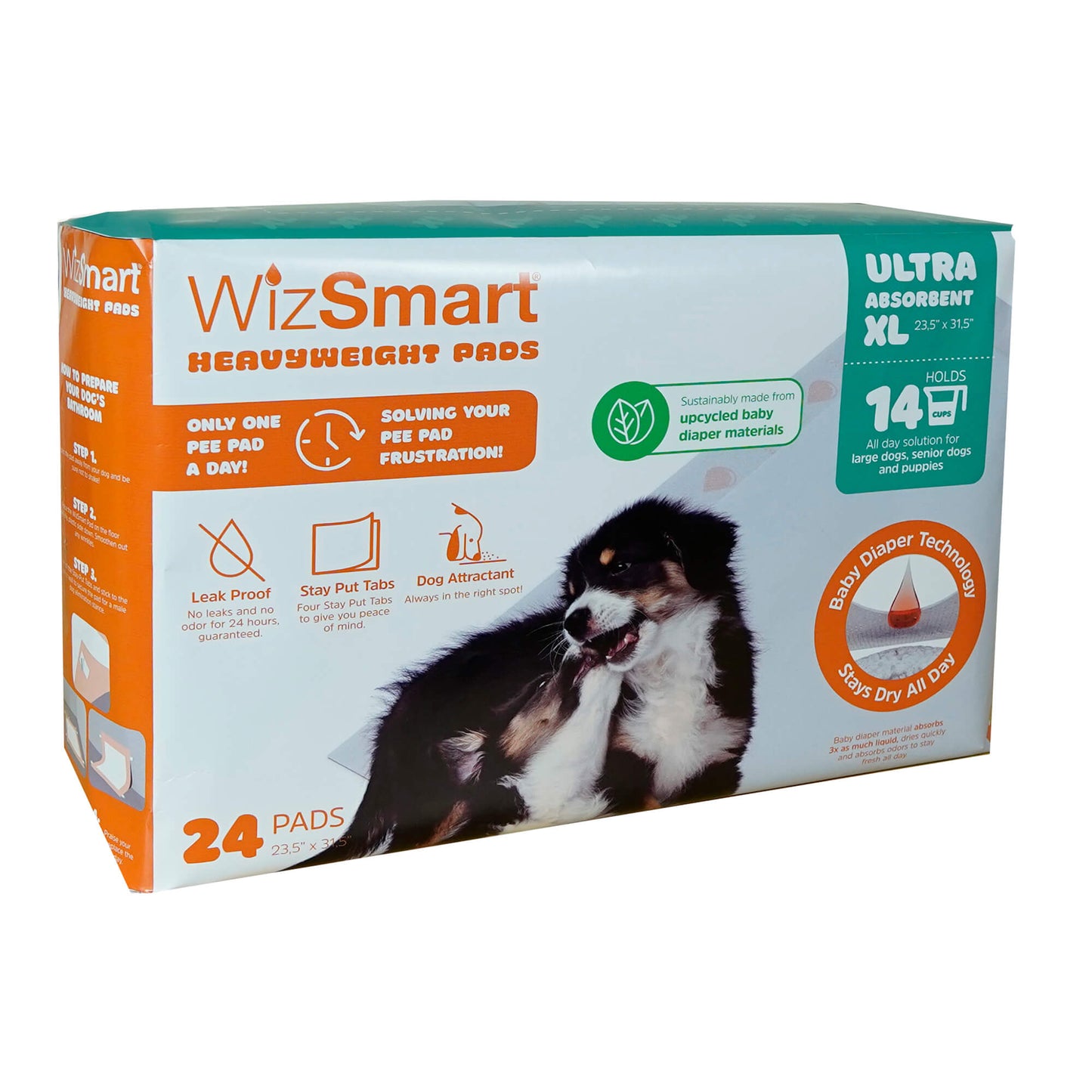 Wizsmart Heavyweight Ultra Absorbent Pads For Dogs Dog Pet - main product image
