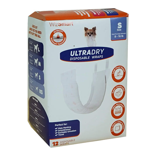 Wizsmart Ultradry Disposable Male Dog Wraps Dog Training Pet - main product image