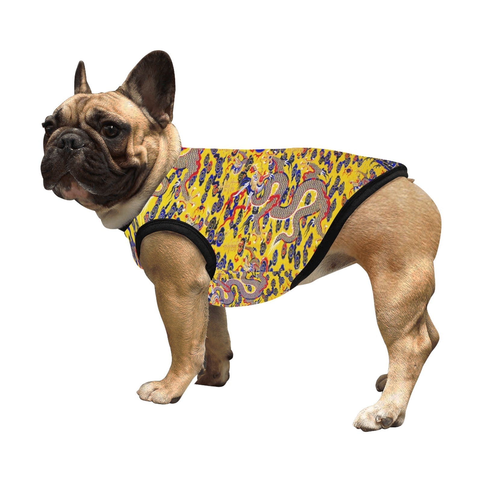 Pet Supply Yellow Imperial Dragon Tank Top for Daily Use - detail product image for pet supply