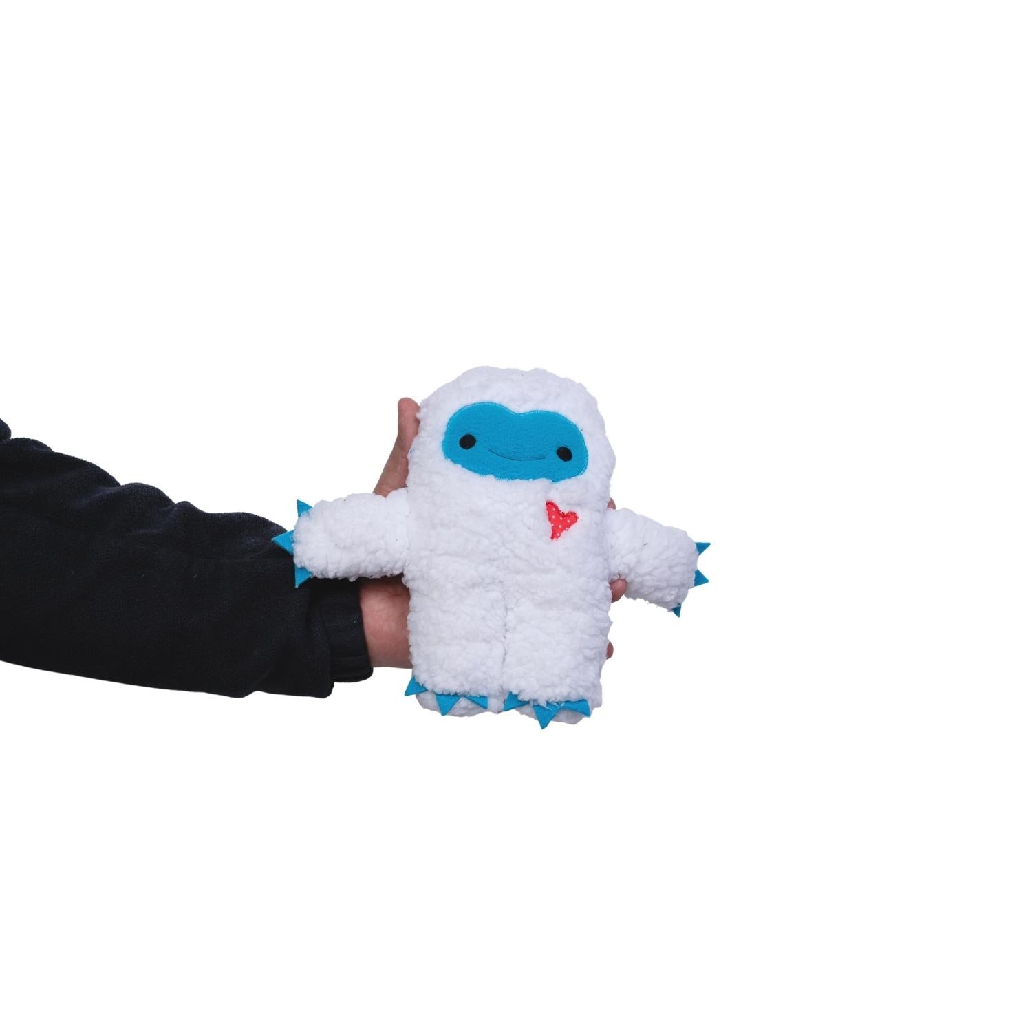Dog Treats Yeti Snowman Plush Toy Gift Set with Squeaker - close up product image for dog treats